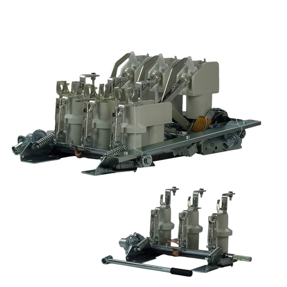 FN18 12KV 3 Phase Gang betriebene Luftlastbruchschalter mit Erdungsvorrichtung und Sicherungsschalter NALF